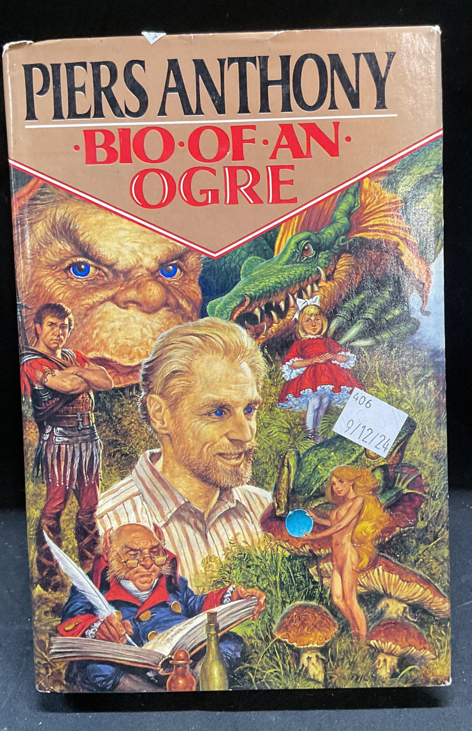 1st Ed Bio of an Ogre Piers Anthony 1988: First edition hardcover Bio Of An Ogre by Piers Anthony. Ace Books, 1988. Measures approx 8.5 x 5.5 inches. Some wear to cover, pages, and binding consistent with exposure. Vintage book, collectible b