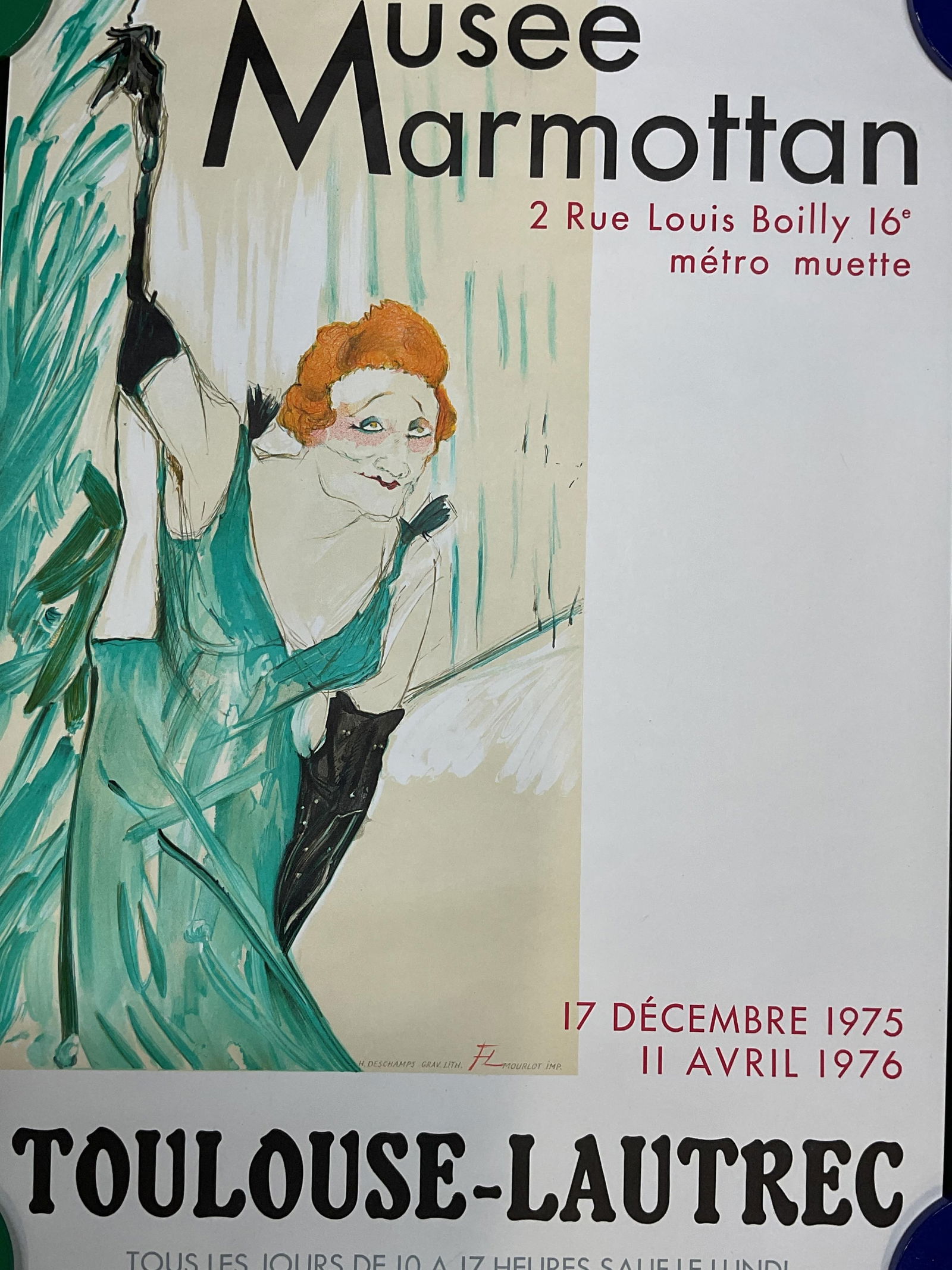 1975 Toulouse Lautrec Litho Poster, France (1 of 6)