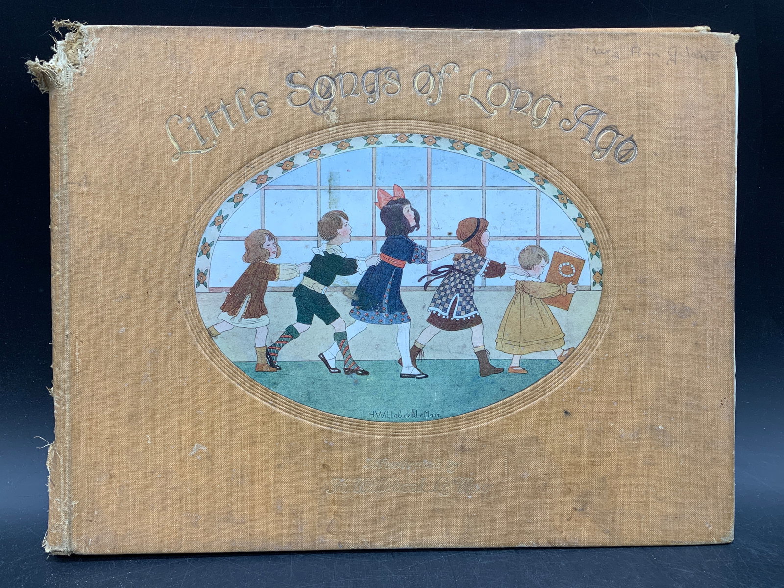 Antq1912 Little Songs Long Ago Bk MOFFAT+ Illustr: Antique 1912 Little Songs of Long Ago Book MOFFAT+ Little Songs of Long Ago: More Old Nursery Rhymes. Book by Alfred Moffat & illustrated by H. Willebeek Le Mair. Possible publication in 1912 by David