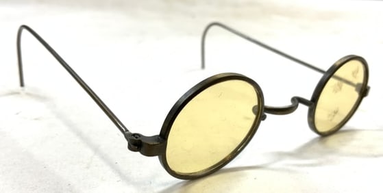 Antq Round Metal Frame Childs Spectacles
