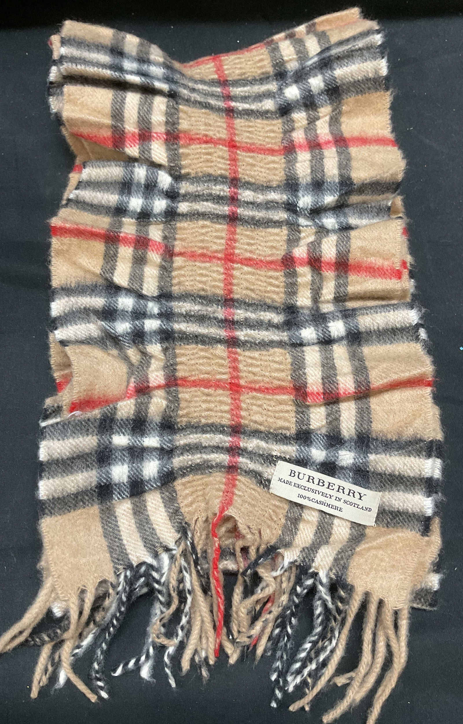 Burberry Tan Nova Check Cashmere Scarf Scotland (1 of 6)