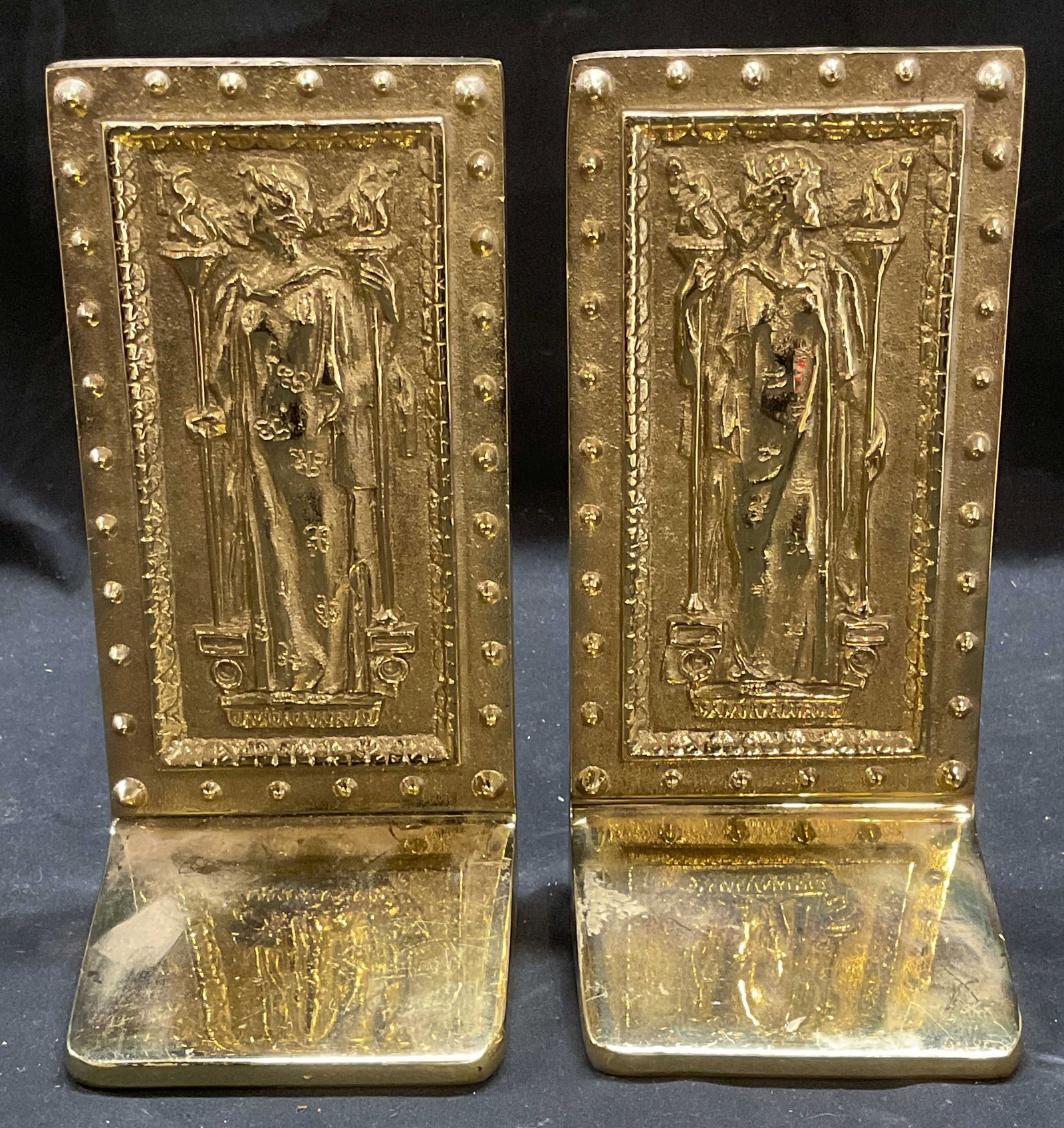 Pr Brass Virginia Metal Crafters Congress Bookends (1 of 7)