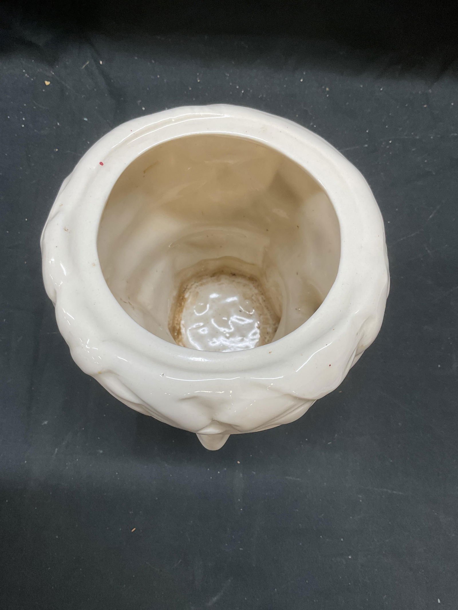 Vtg White Ceramic Classical Greek Head Vase (1 of 6)