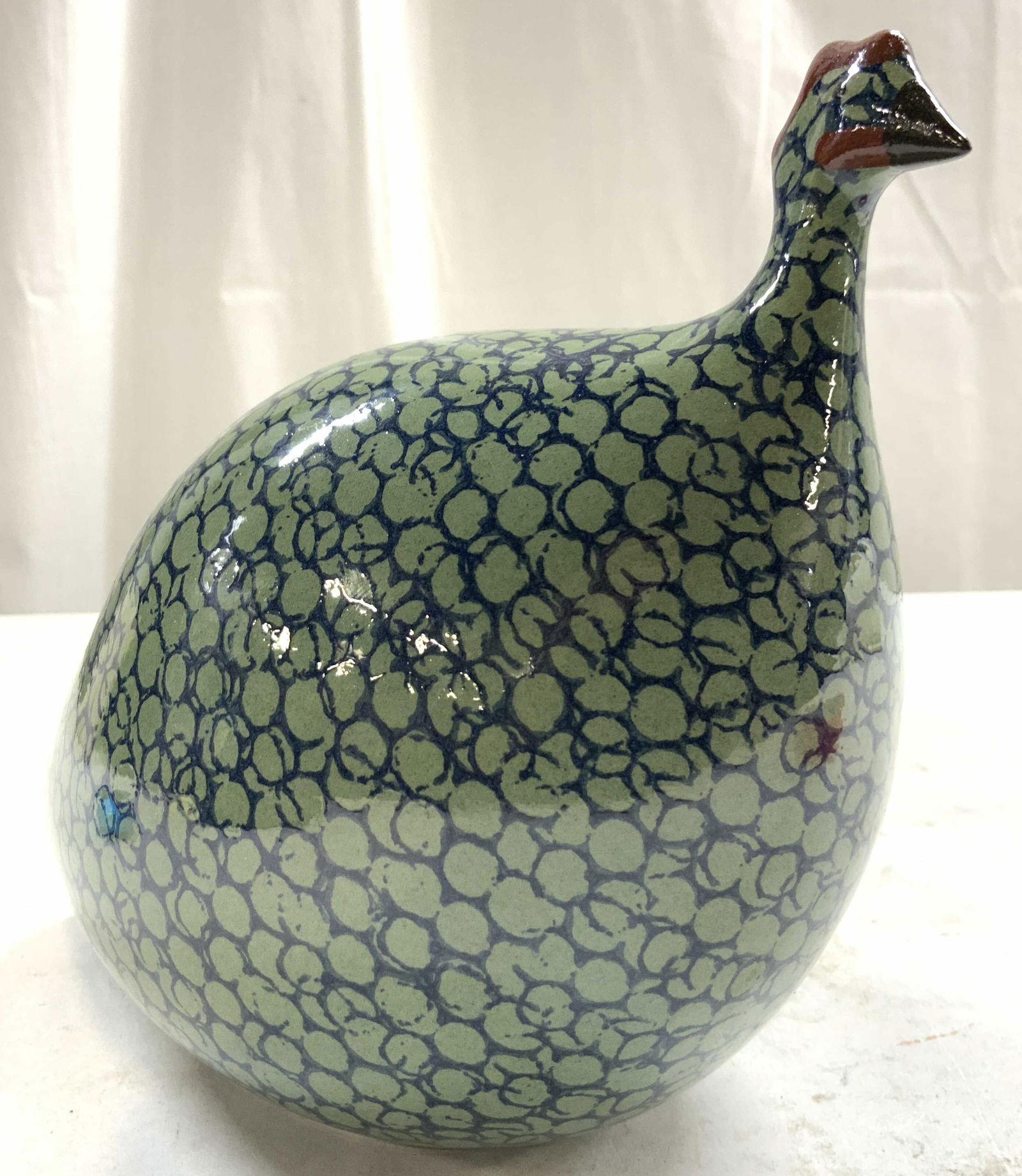 HEIDI CAILLARD Hand Made Ceramic Guinea Hen France (1 of 9)