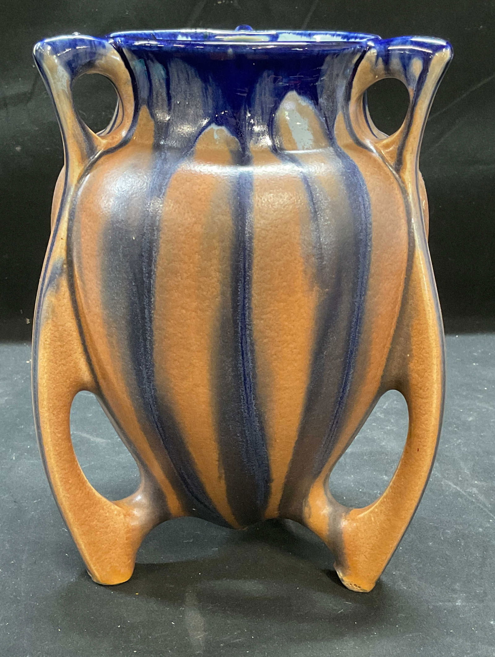 Antique Art Deco Winged Ceramic Vase (1 of 6)