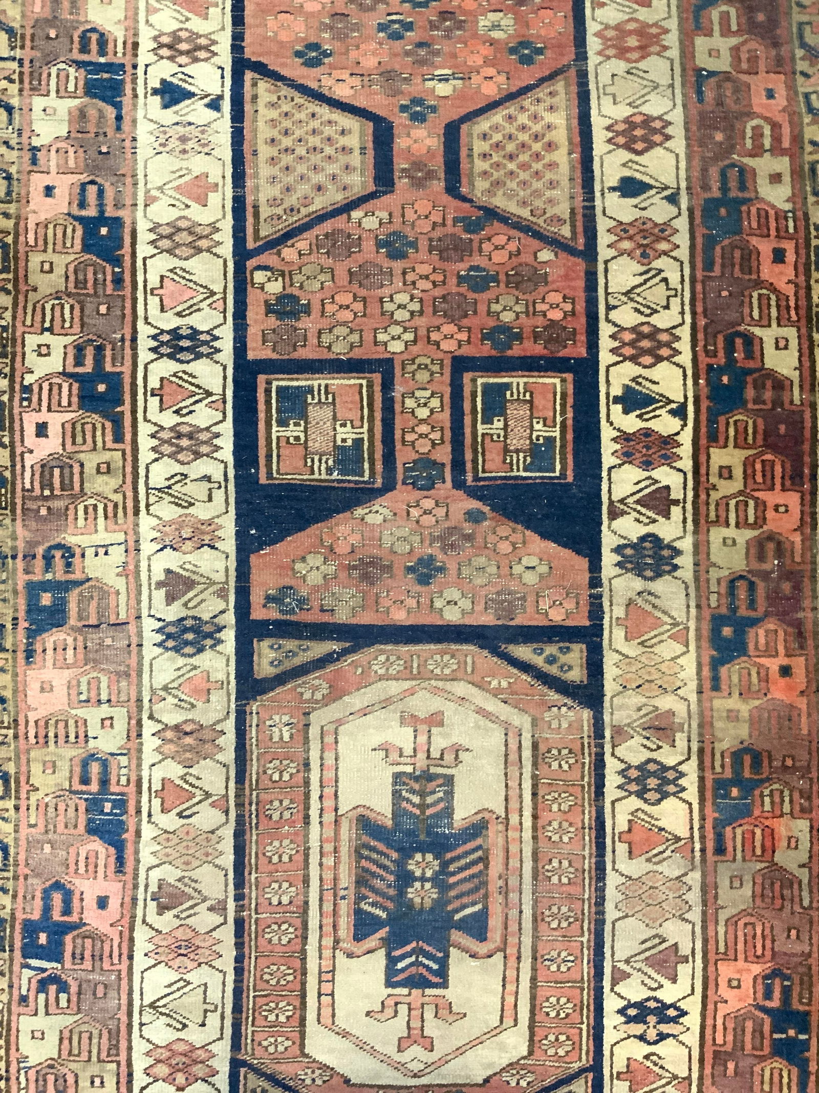 Antique Handmade Afghan Wool Runner (1 of 8)