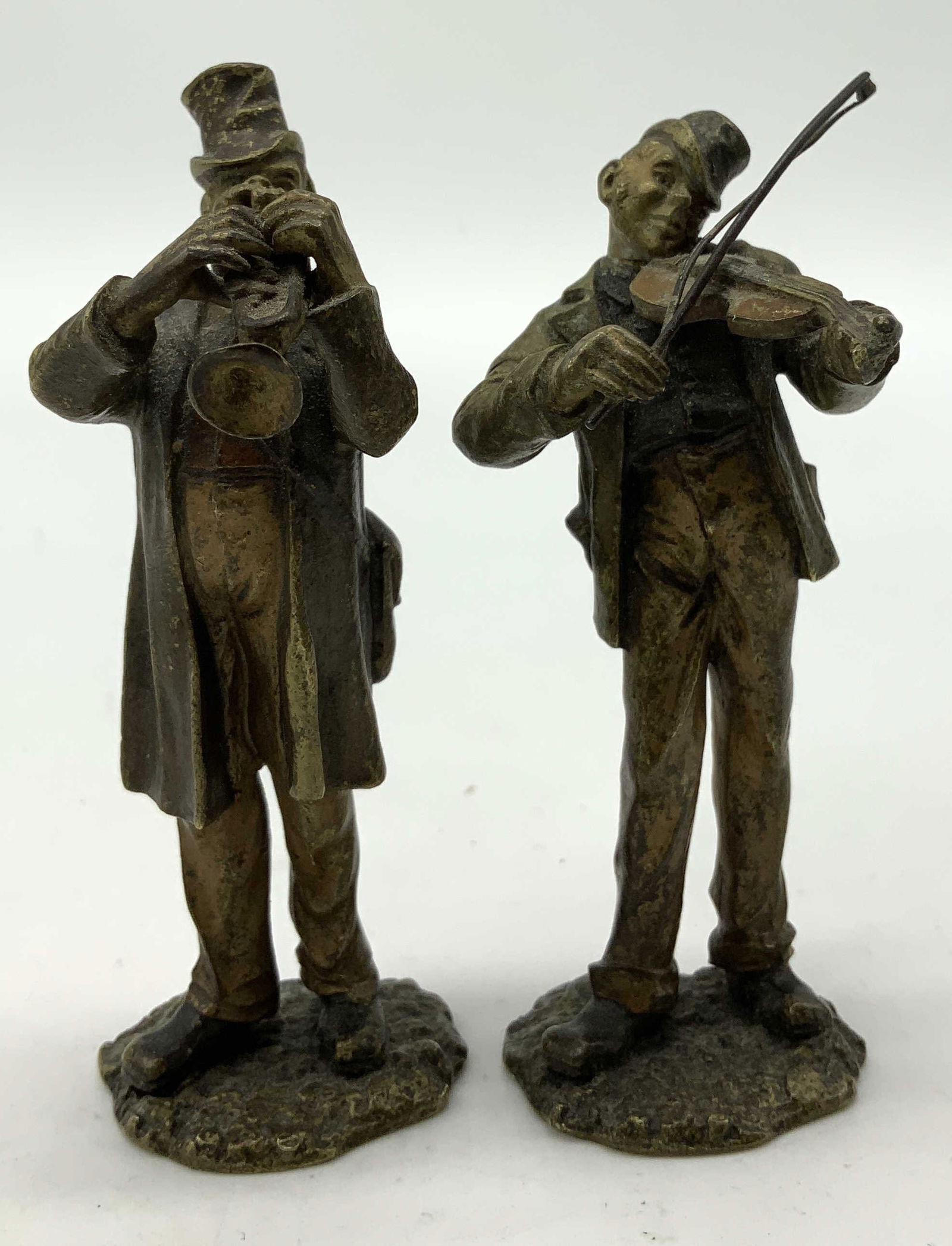 Lot 2 Vntg Vienna Bronze Musician Figurines (1 of 7)
