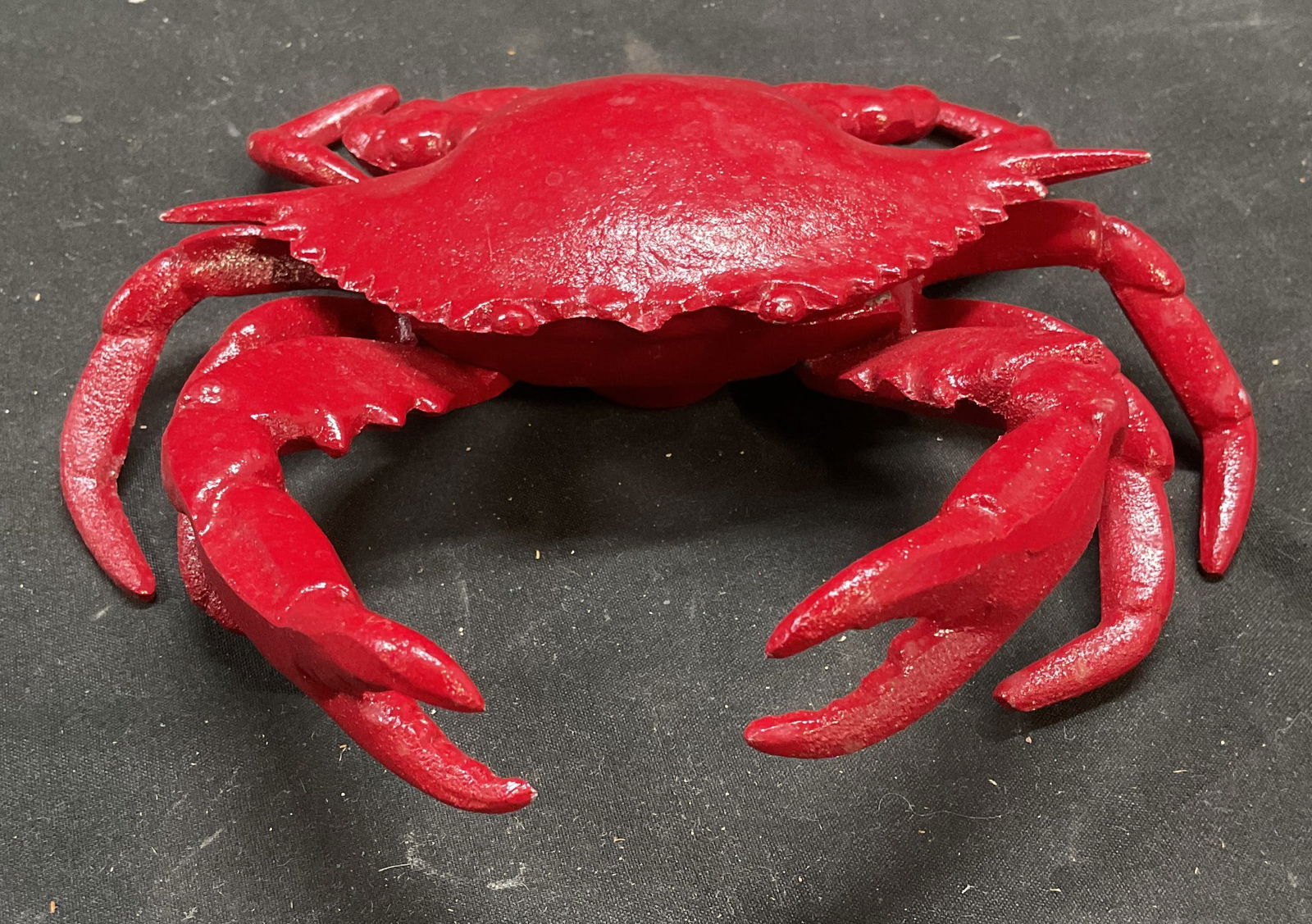 Vintage Cast Metal Red Crab Motif Inkwell (1 of 6)