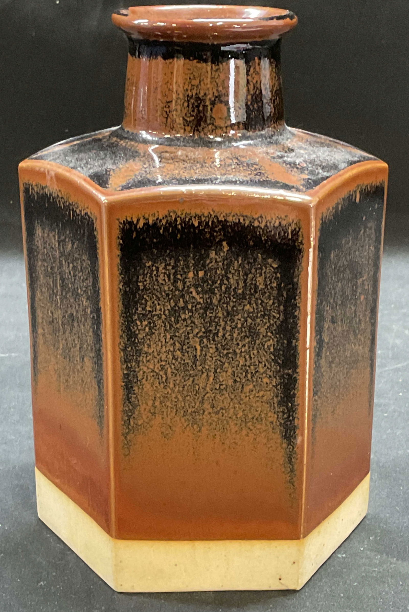 MCM Niels Refsgaard DANSK Hexagon Stoneware Vase (1 of 6)