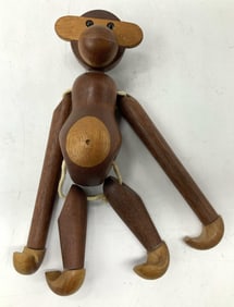 Vntg Kay Bojensen Teak Wooden Monkey Denmark 1950s