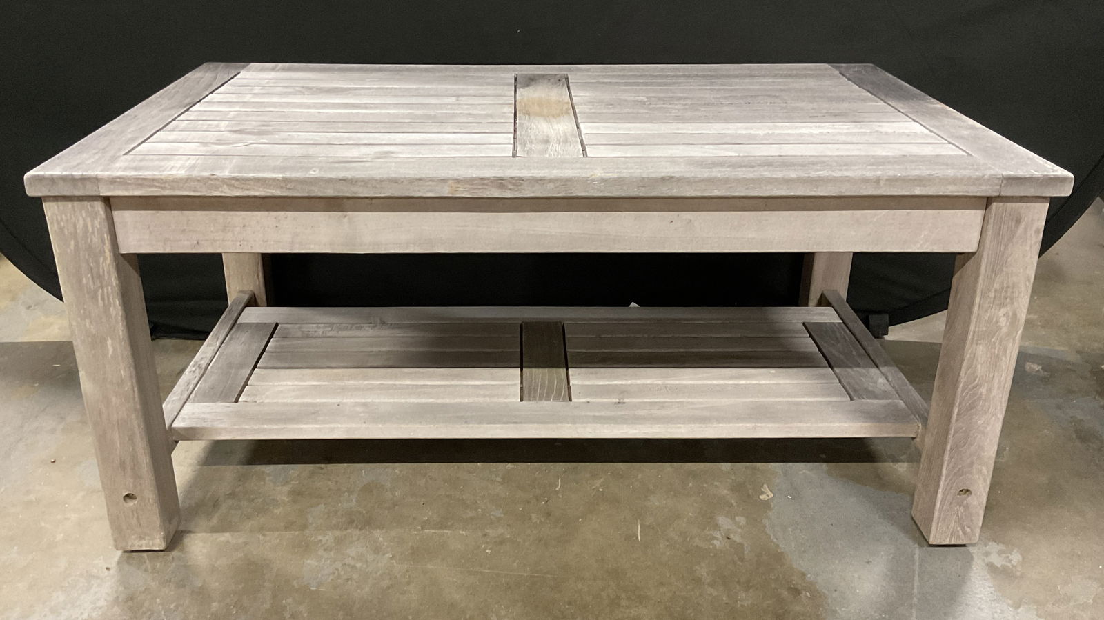 Fortunoff Gray Teakwood Patio Coffee Table (1 of 6)