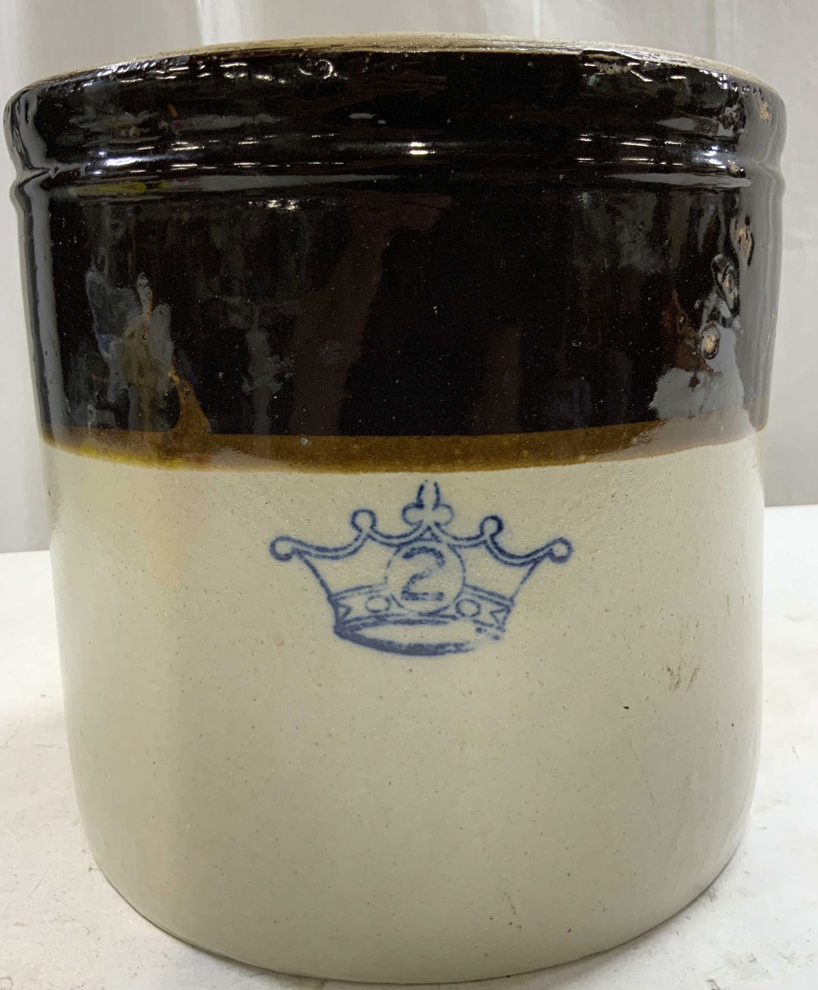 Vtg 2 Gal Robinson Ransbottom Bl Crwn Stnwr Crock (1 of 9)