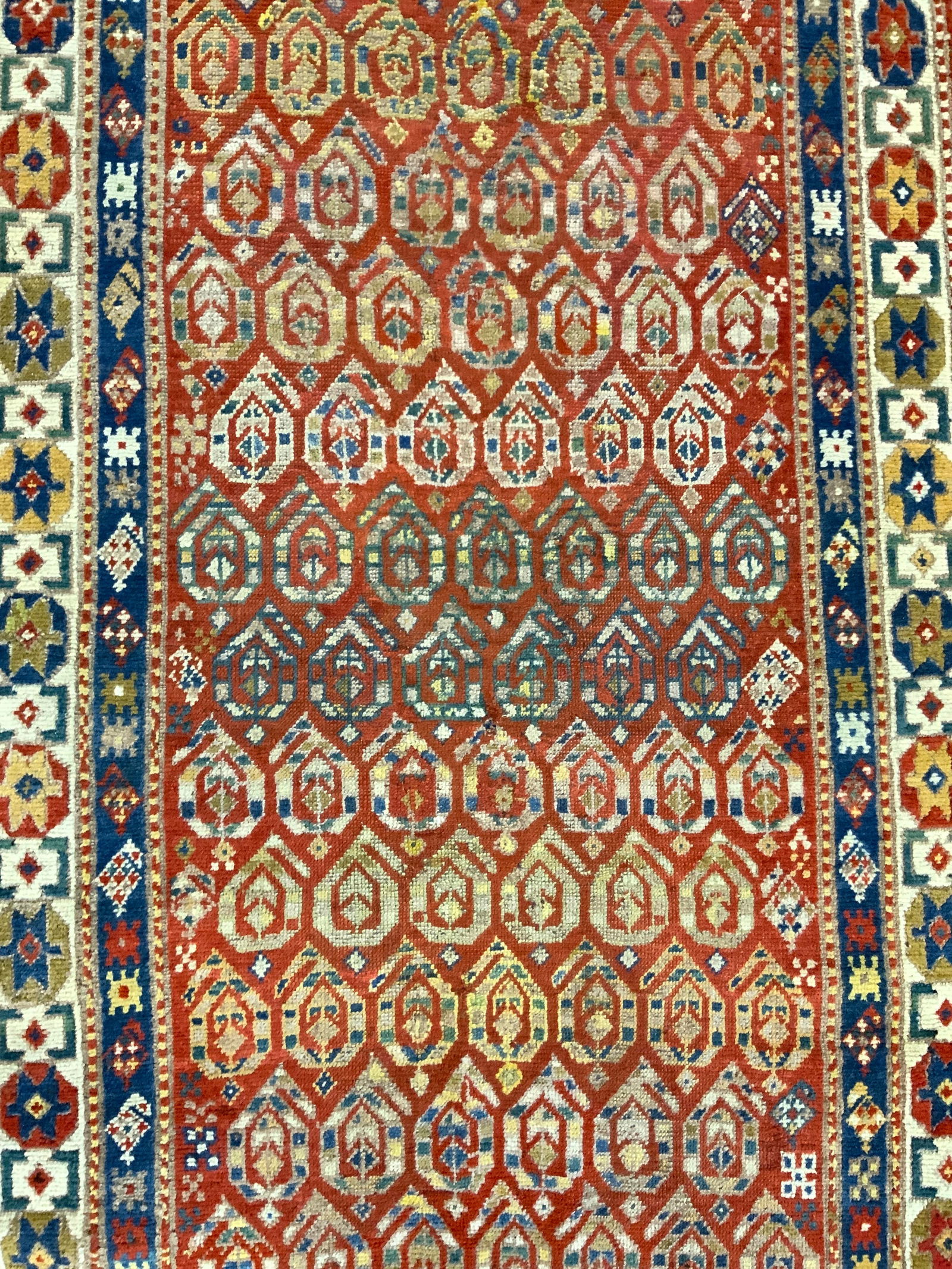 Antique Handmade Caucasian Kazak Wool Runner (1 of 8)