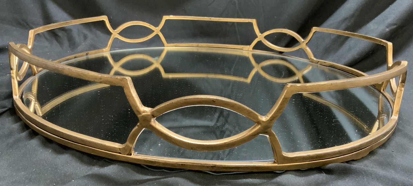 Vintage Gilt Metal Vanity Tray W Gallery (1 of 8)