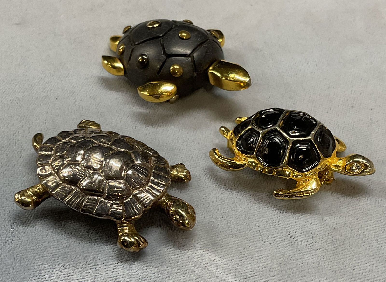 3Turtle Brooches L Oree Du Bois, Sterling Silver+ (1 of 8)