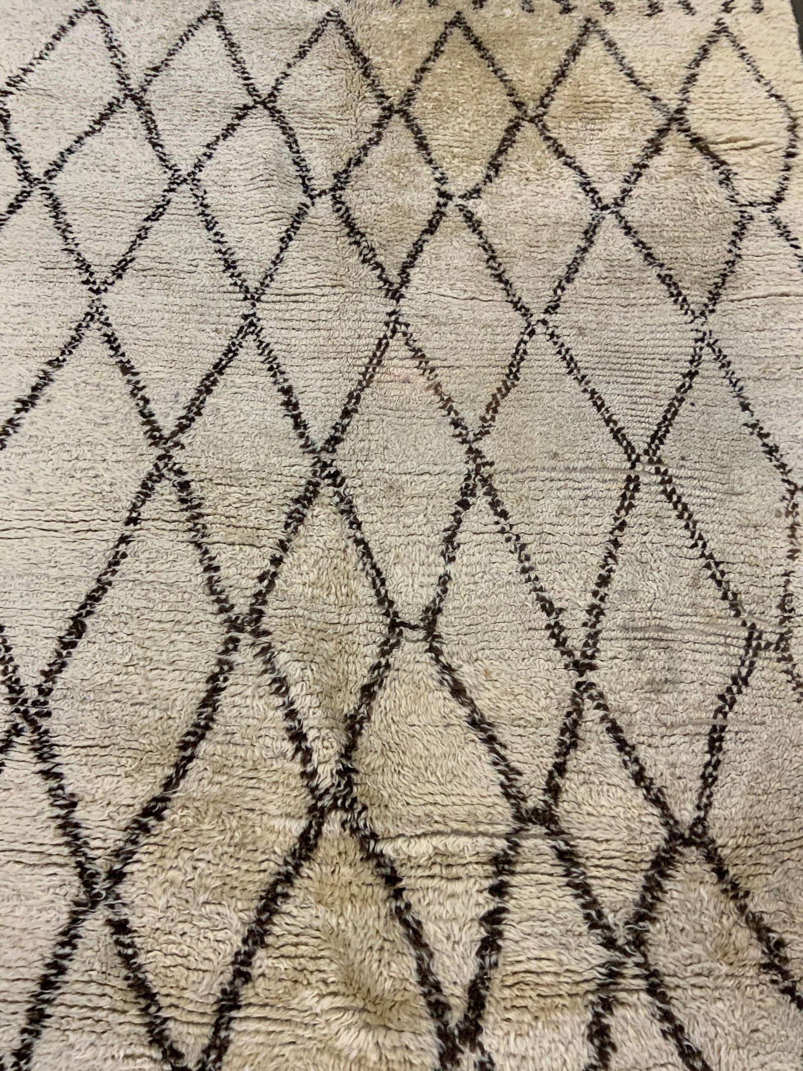 Vintage Handmade Wool Pile Moroccan Rug (1 of 8)