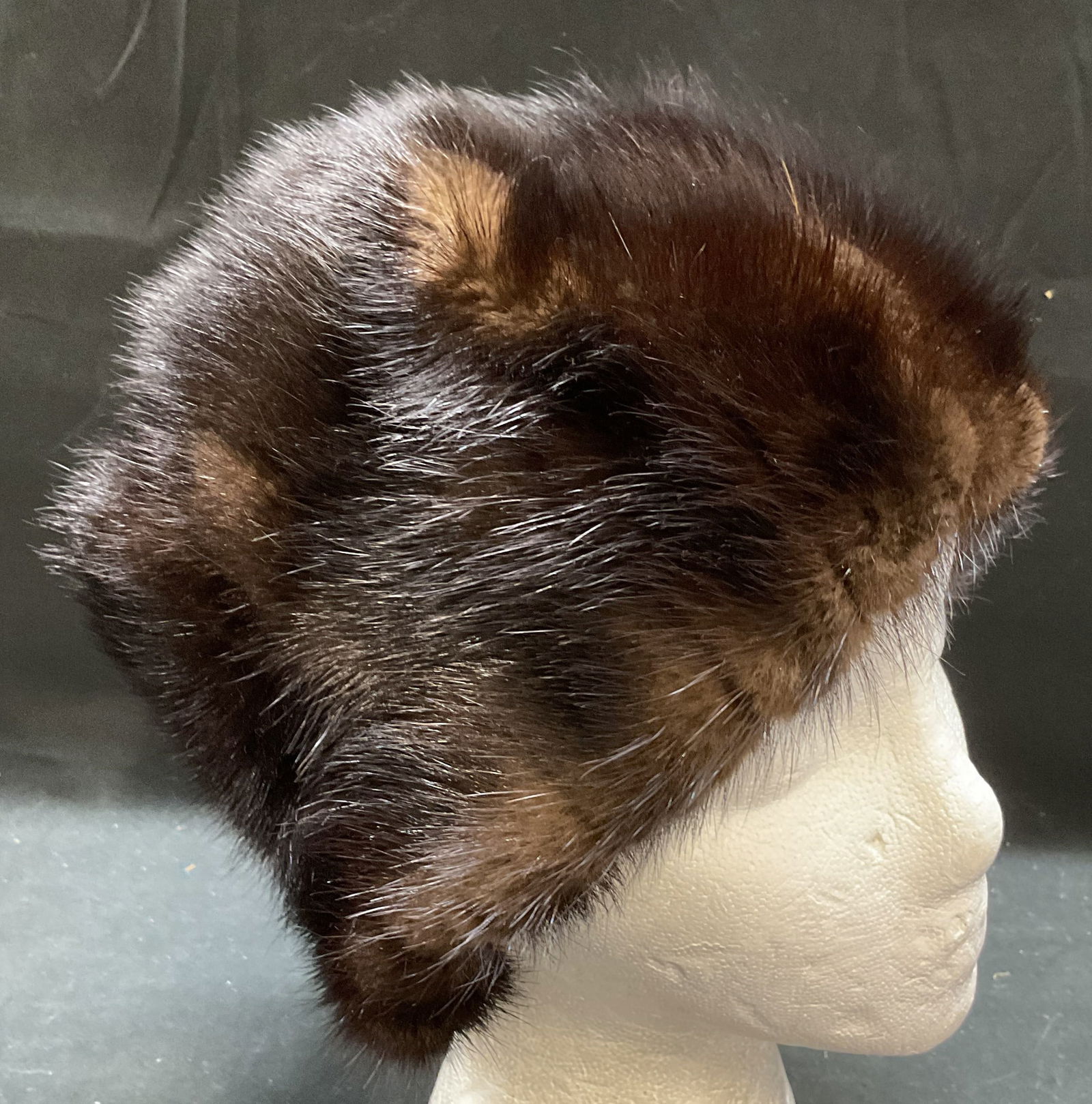 Vintage Brown Mink Fur Hat USA (1 of 6)