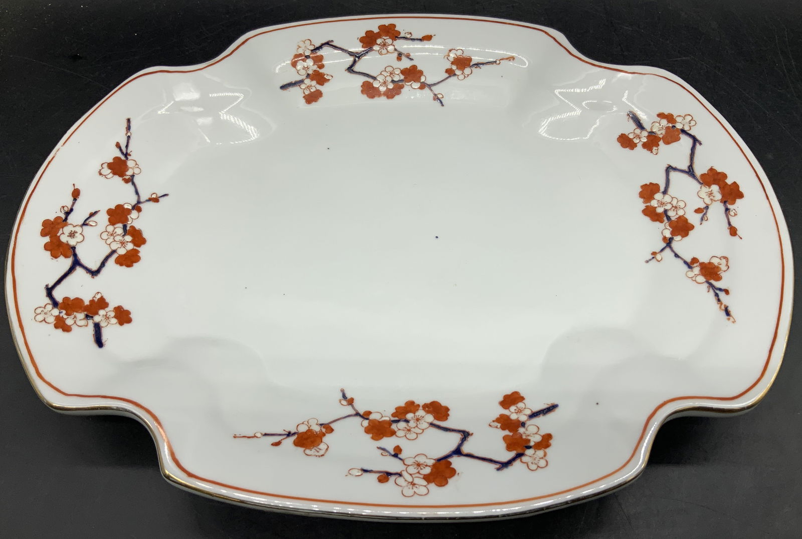 Vtg Chinese Hand Painted Iwabai Motif Porc Platter (1 of 7)