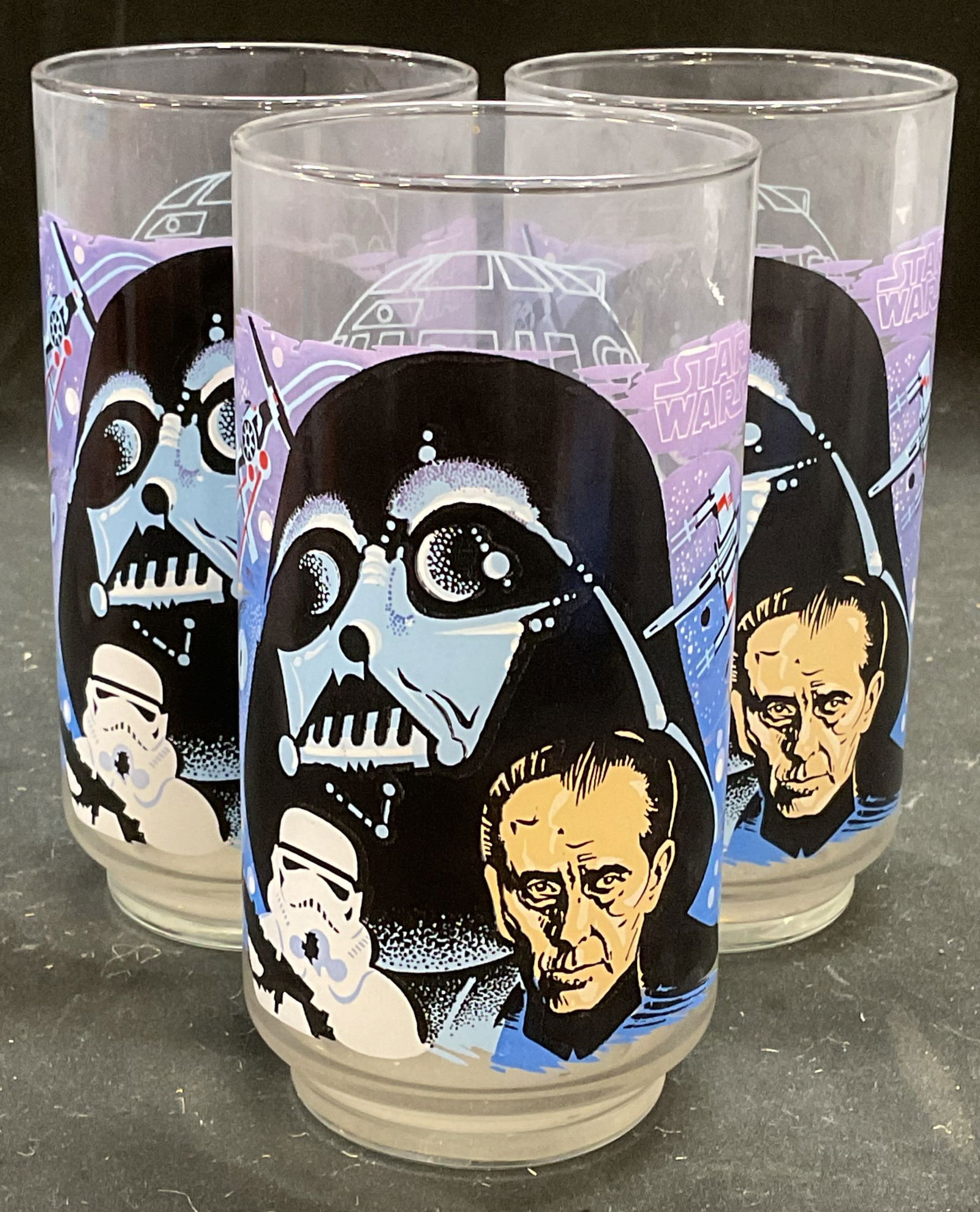 3Vntg1977 Burger King Darth Vader Star Wars Glasses (1 of 6)