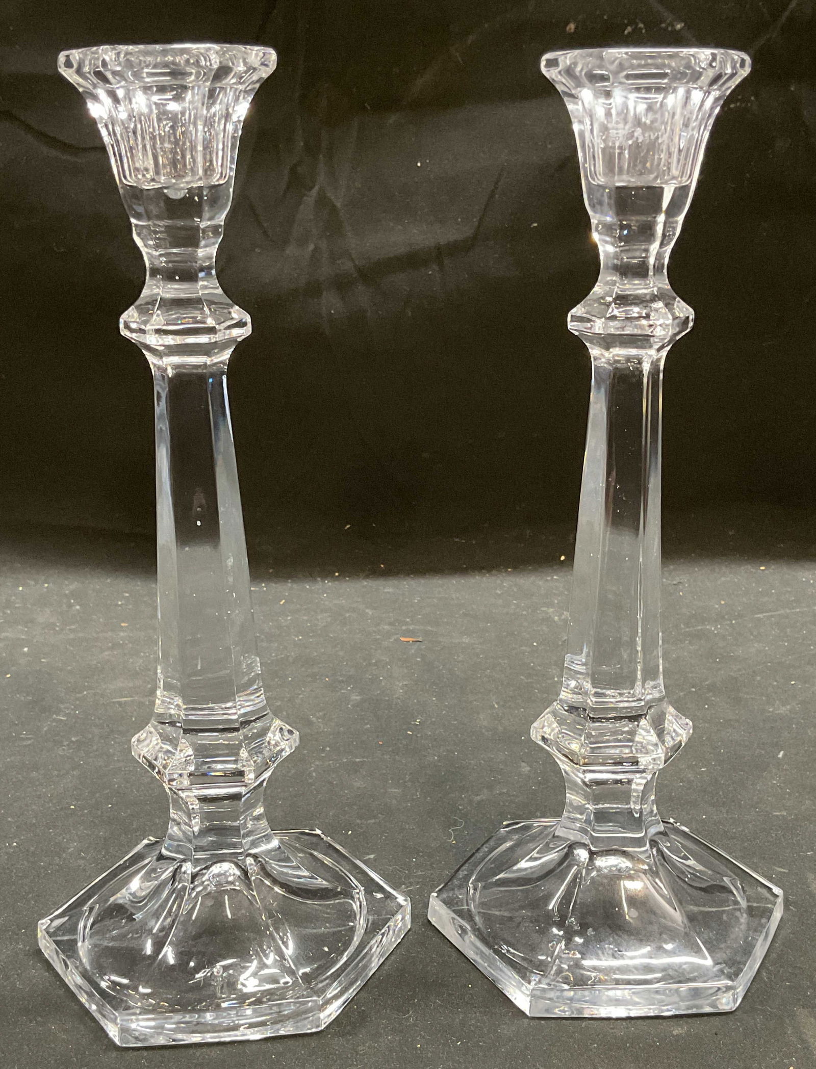 Pair Vintage Cut Crystal Candle Holders (1 of 7)