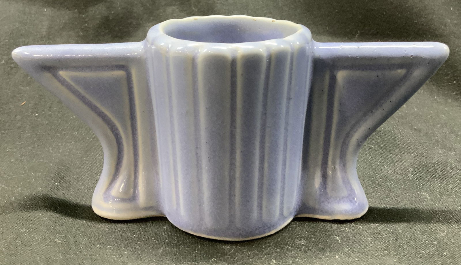Vntg Art Deco Pale Blue Ceramic Toothpick Holder (1 of 6)