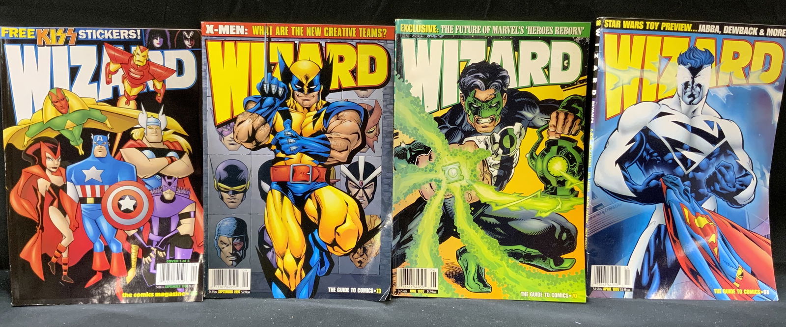 Lot 4 1997-1998 Wizard Marvel Comics #68,70,73,85 (1 of 14)