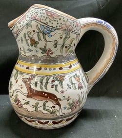 Ideal Conimbriga Hand Painted Pitcher PORTUGAL