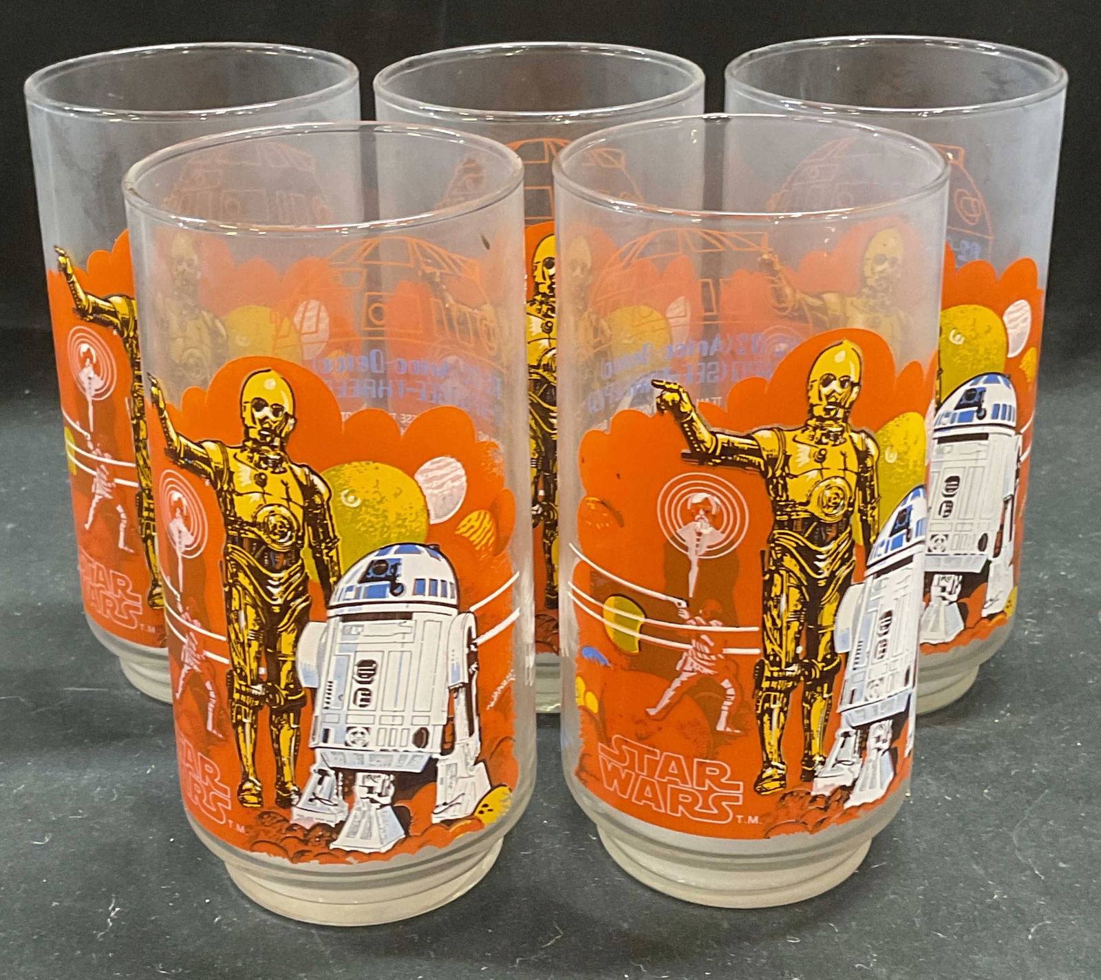 5Vntg1977 Burger King Star Wars R2D2 C-3PO Glasses (1 of 7)