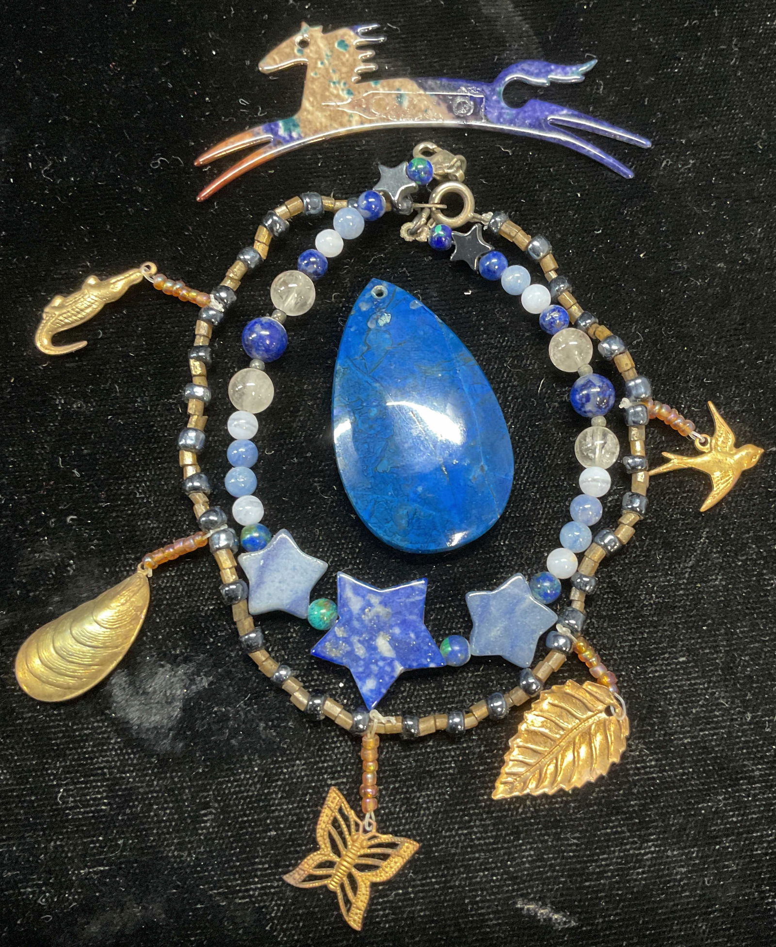 Lot 4 Semiprecious Pendant, Bracelet + More (1 of 8)
