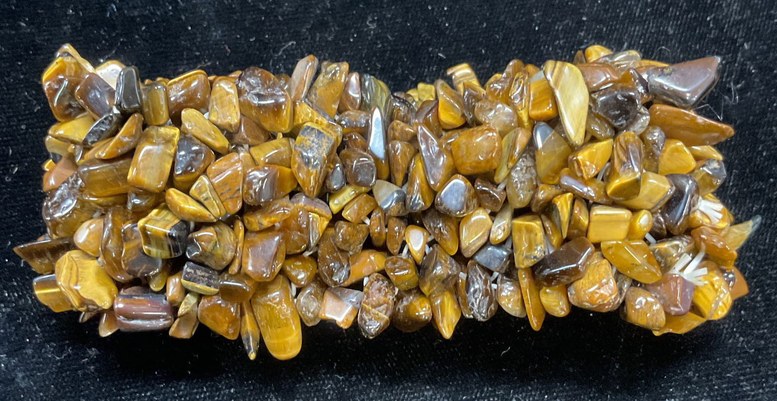 Tigers Eye Chip Beaded Chunky Bracelet (1 of 6)