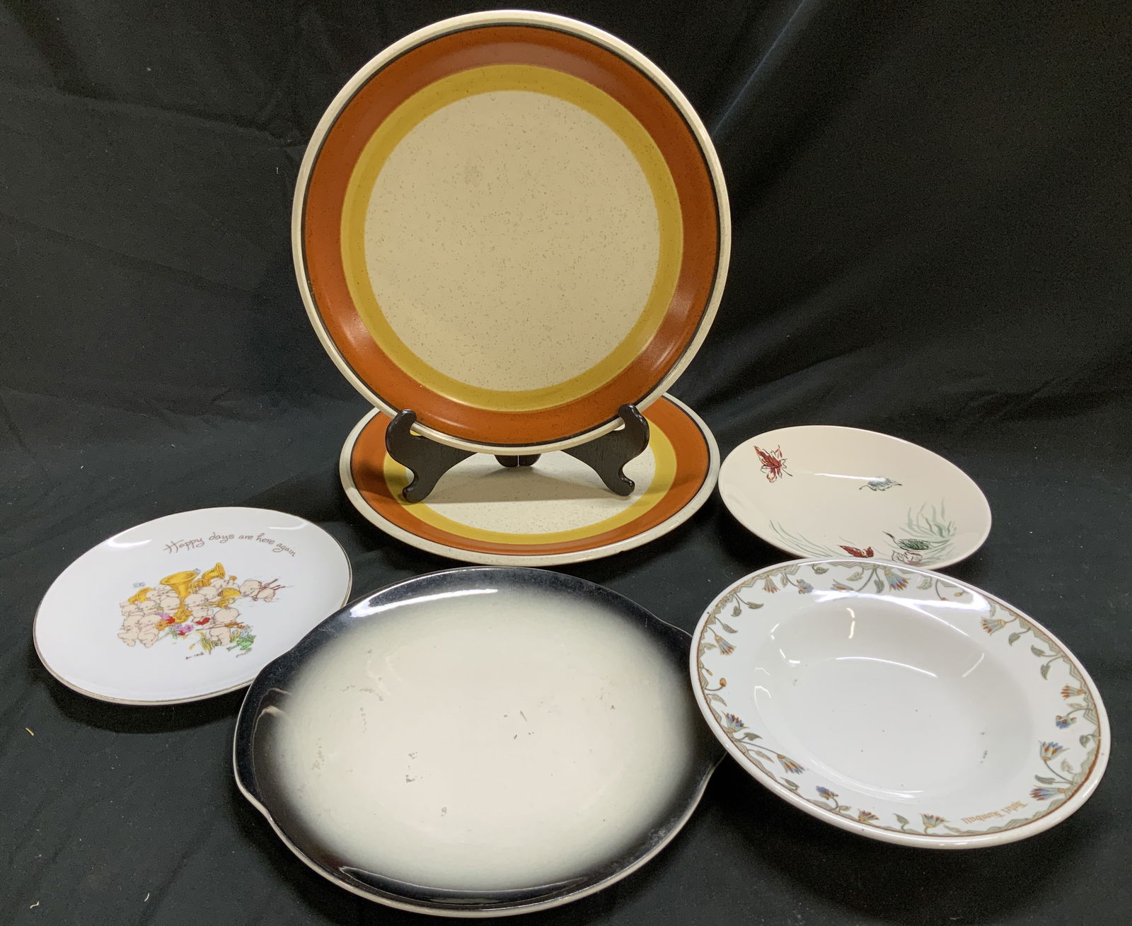 Lot 6 Plates & Bowl IMPERIAL Jpn, KNOWLES, Kewpie+ (1 of 11)