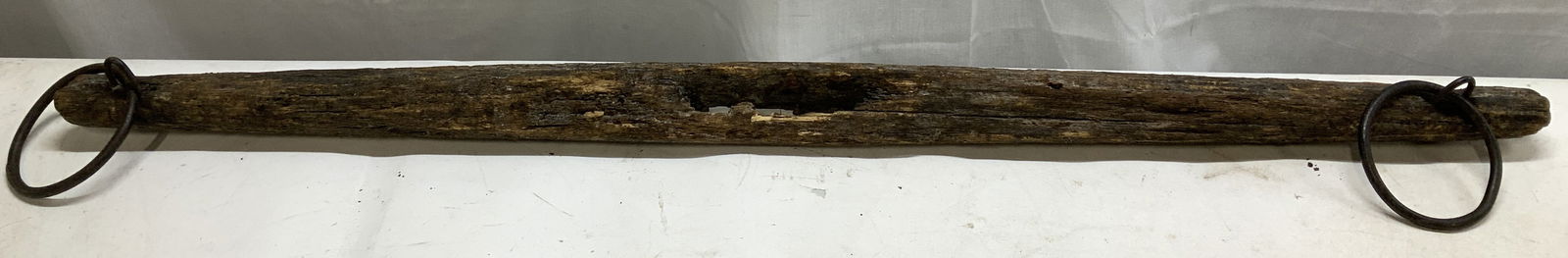 Antique Wooden & Iron Singletree York Harness (1 of 6)
