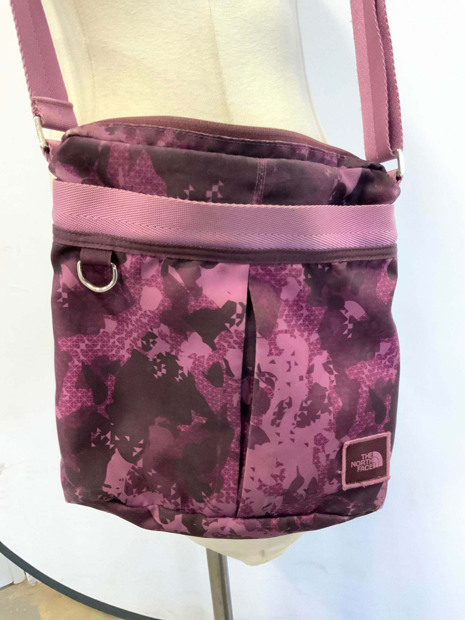 The North Face Purple Camouflage Crossbody Bag (1 of 7)