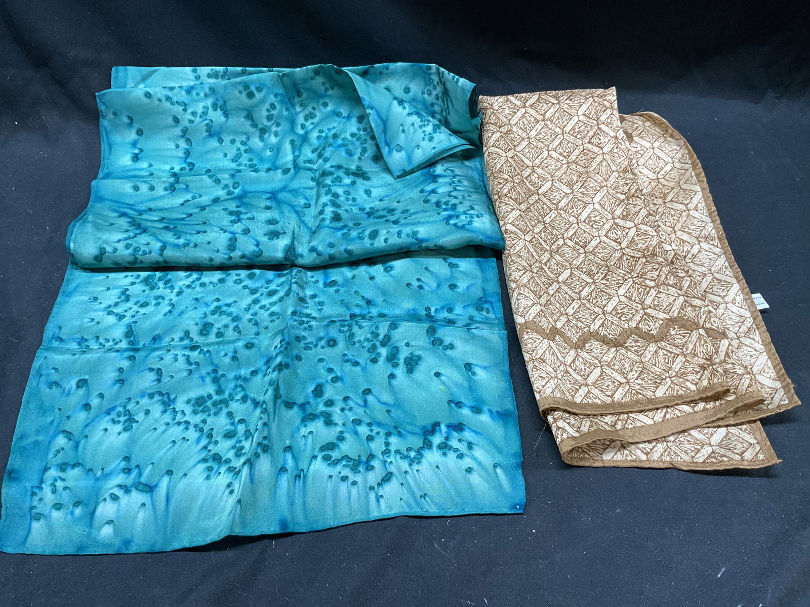 Lot2 Vtg Polyester Scarf Foulards,  Baar & Beards+ (1 of 6)