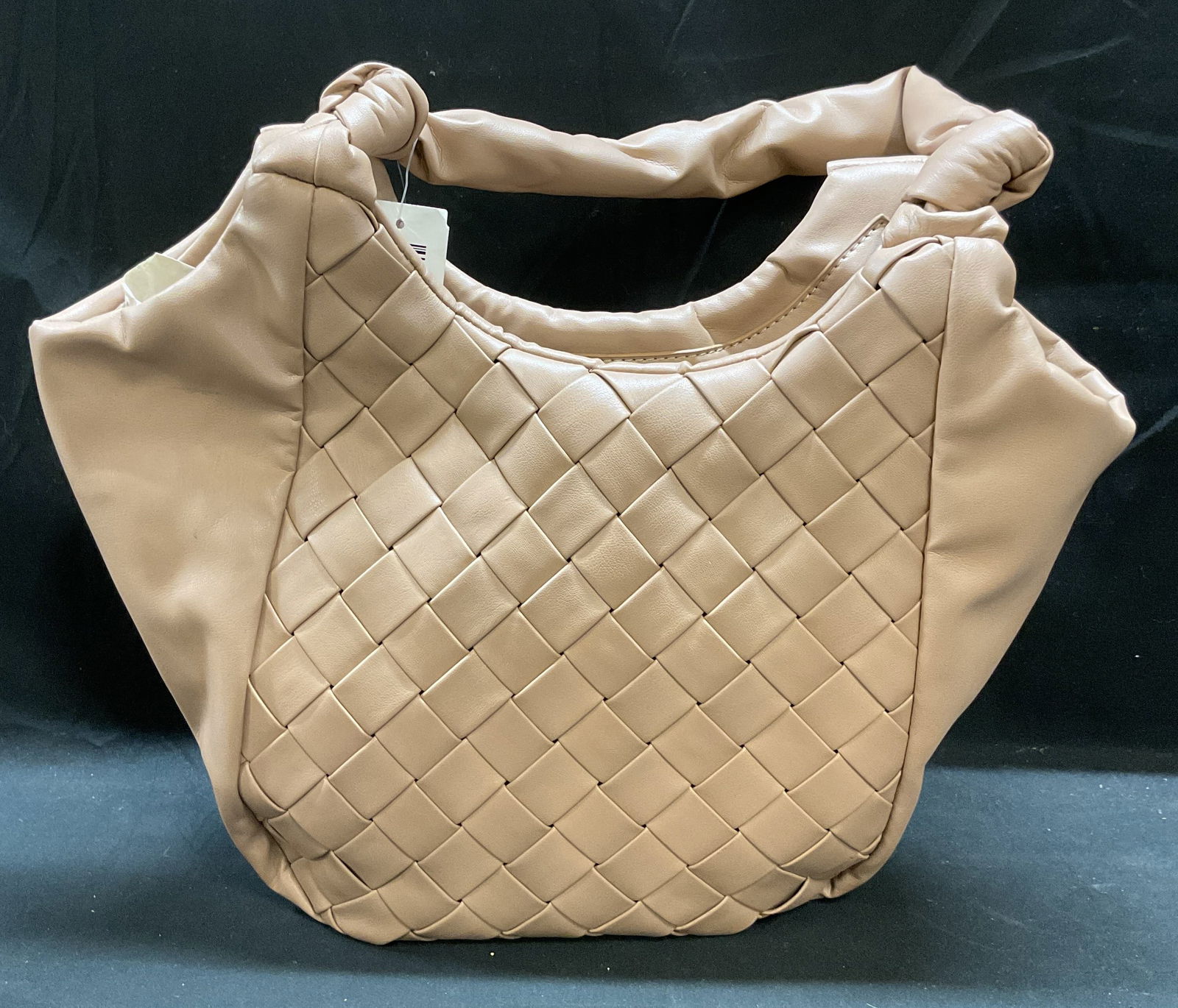 Tan Woven Faux Leather Handbag NWT (1 of 6)