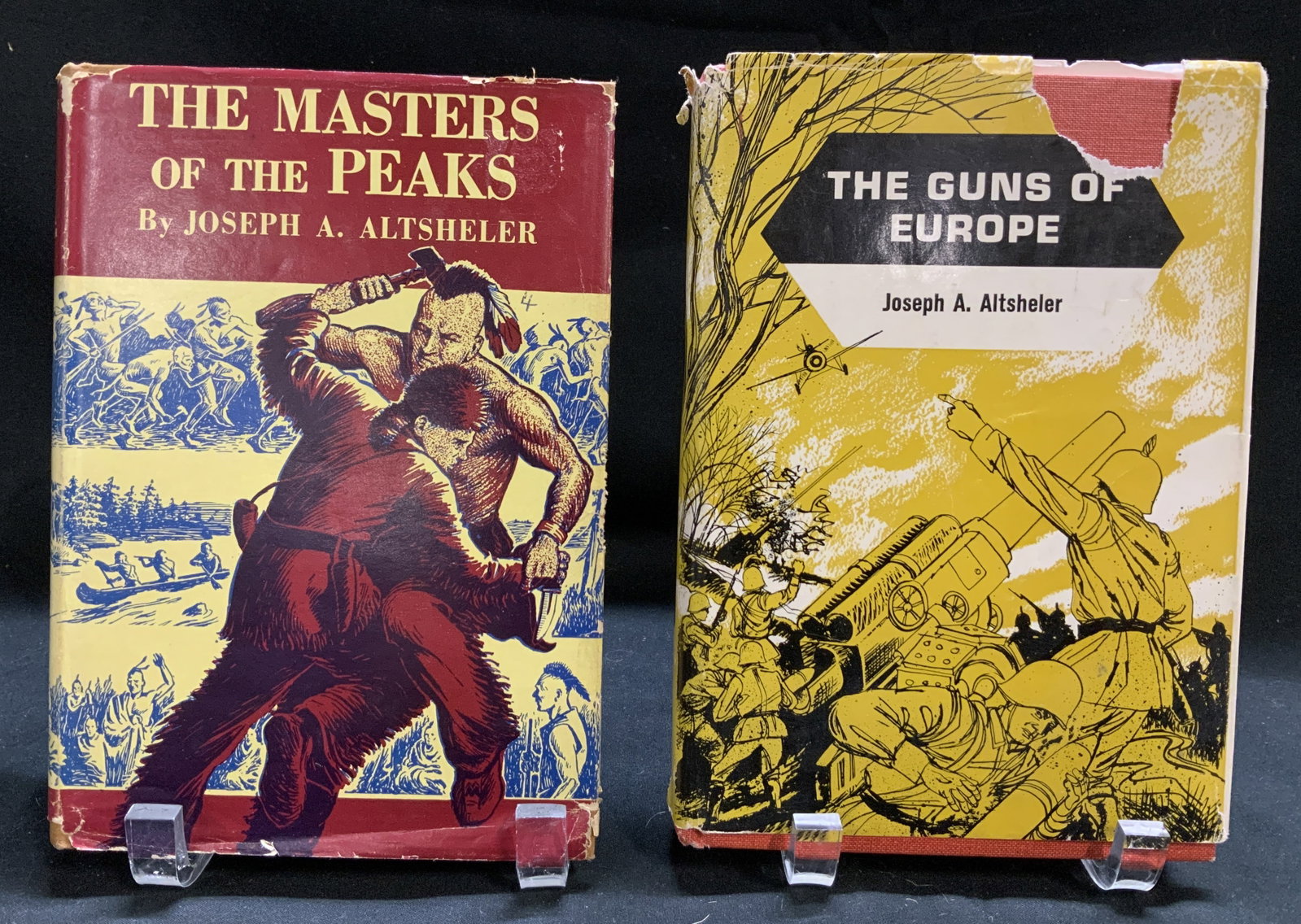 Lot 2 Historical Fiction 1940s Books ALTSHELER: Lot 2 Historical Fiction 1940s Books ALTSHELER Lot includes, The Masters of the Peaks by Joseph A. Altsheler (1946) & The Guns of Europe by Joseph A. Altsheler (1943). COPYRIGHT BY SALLIE B. ALTSHELER
