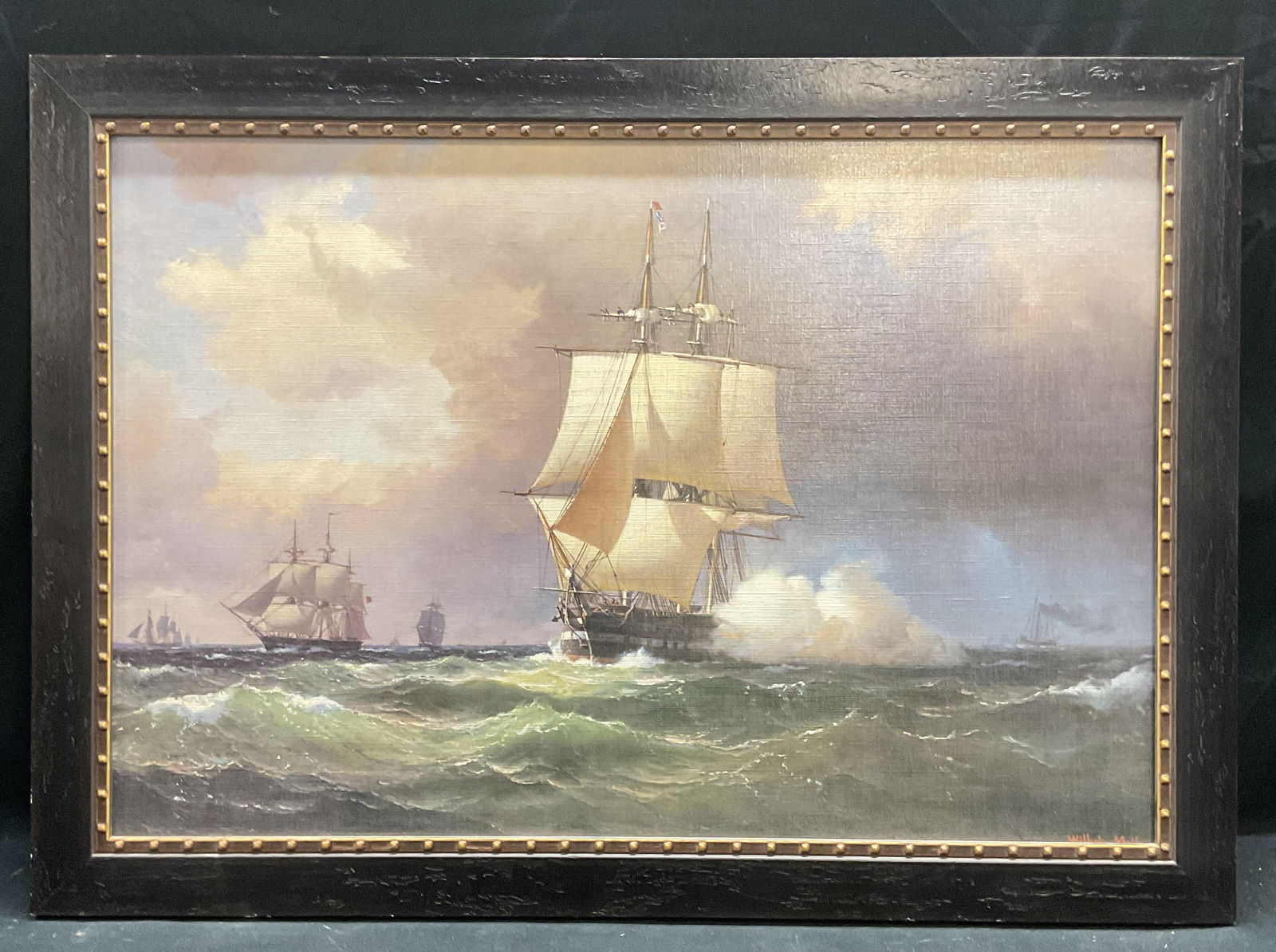 Framed Melbye Square Riggers Canvas Print (1 of 6)