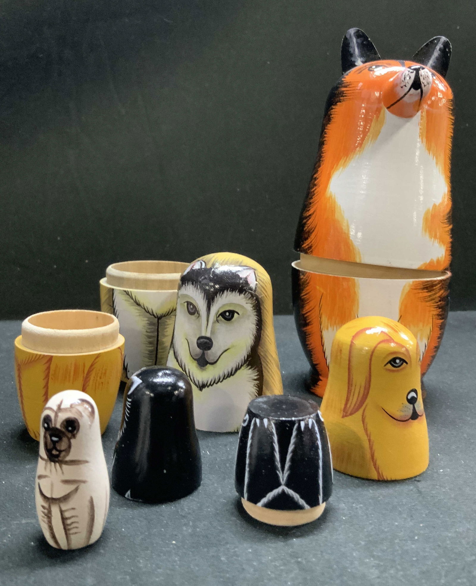 Hand Painted Matryoshka Wooden Nesting Doll (1 of 8)