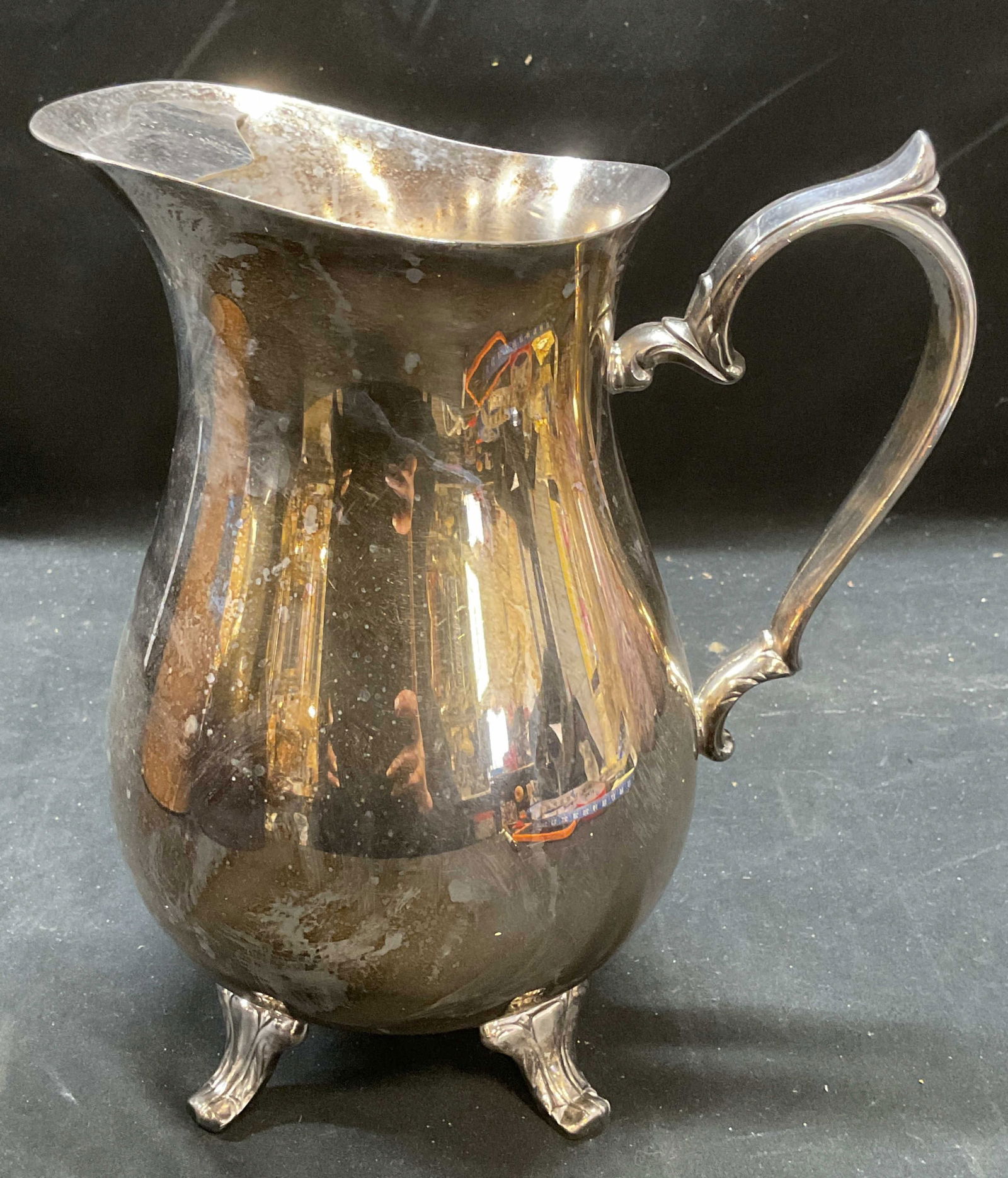 Vtg International Silver Co Plated Pitcher (1 of 7)