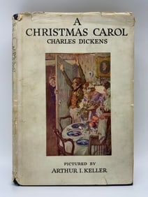 Antq 1914 A Christmas Carol Illustr Book DICKENS
