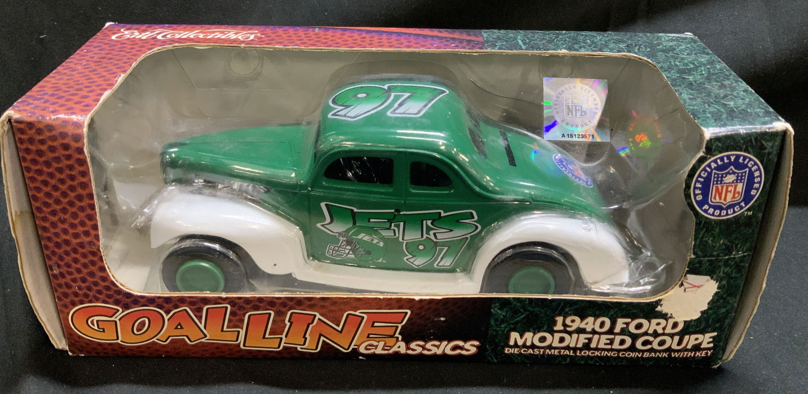 1940 Ford Modified Coupe Metal Coin Bank W Box (1 of 6)