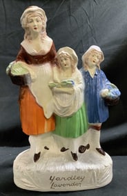 Vntg PLASTO Yardley Lavender Advertising Figurines