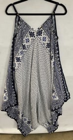 Tommy Bahama Blue White Paisley Sleeveless Dress