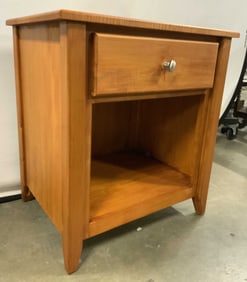 Wooden Side Table W Drawer