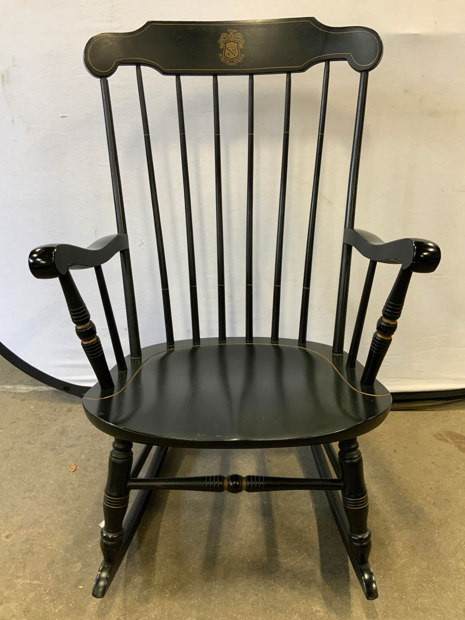 Vtg Windsor Style PHI KAPPA PSI Rocking Chair (1 of 8)