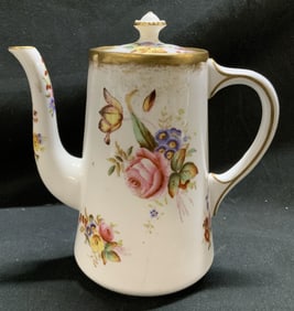 Vntg HAMMERSLEY&CO Dresden Sprays Porc Teapot ENG