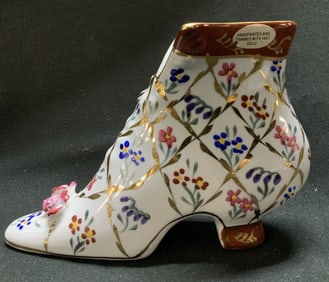 Vntg Formalities by Baum Bros Porc Victorian Boot