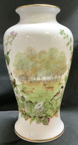 1982 Franklin Porcelain Limit Ed. Autumn Glen Vase