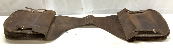 Vntg Western Leather Riding Saddle Bag