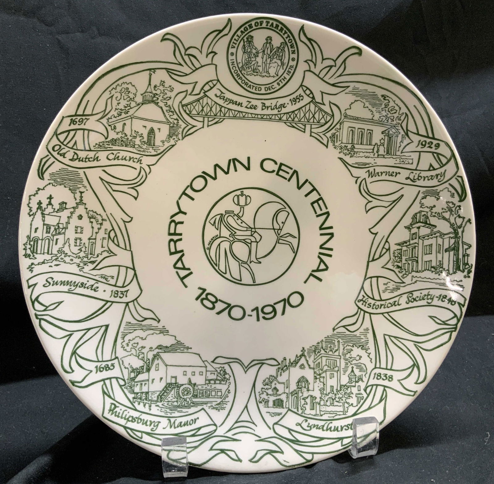 Kettlesprings Tarrytown Centennial Plate USA 1970 (1 of 6)